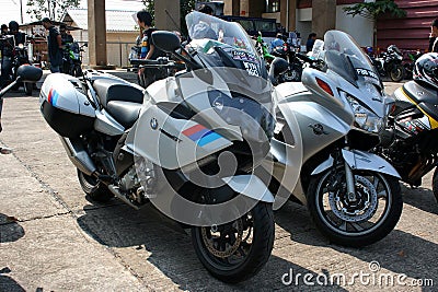Bigbikes stop altogether at Udonthani. Editorial Stock Photo